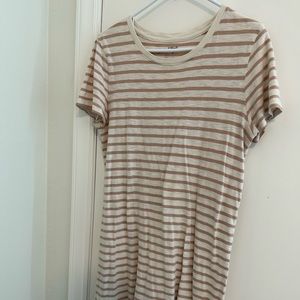 Stripped T shirt dress